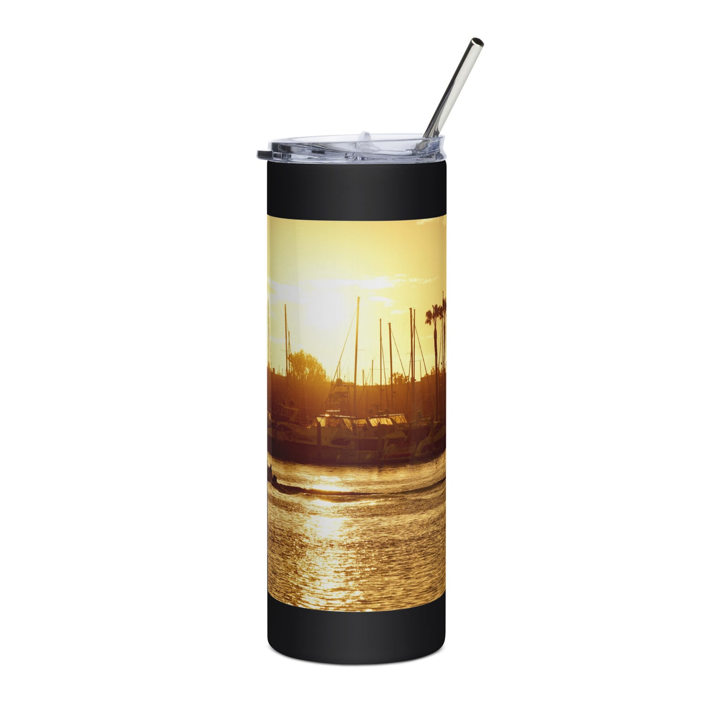 Golden Hour, Marina Del Rey CA - Stainless steel tumbler